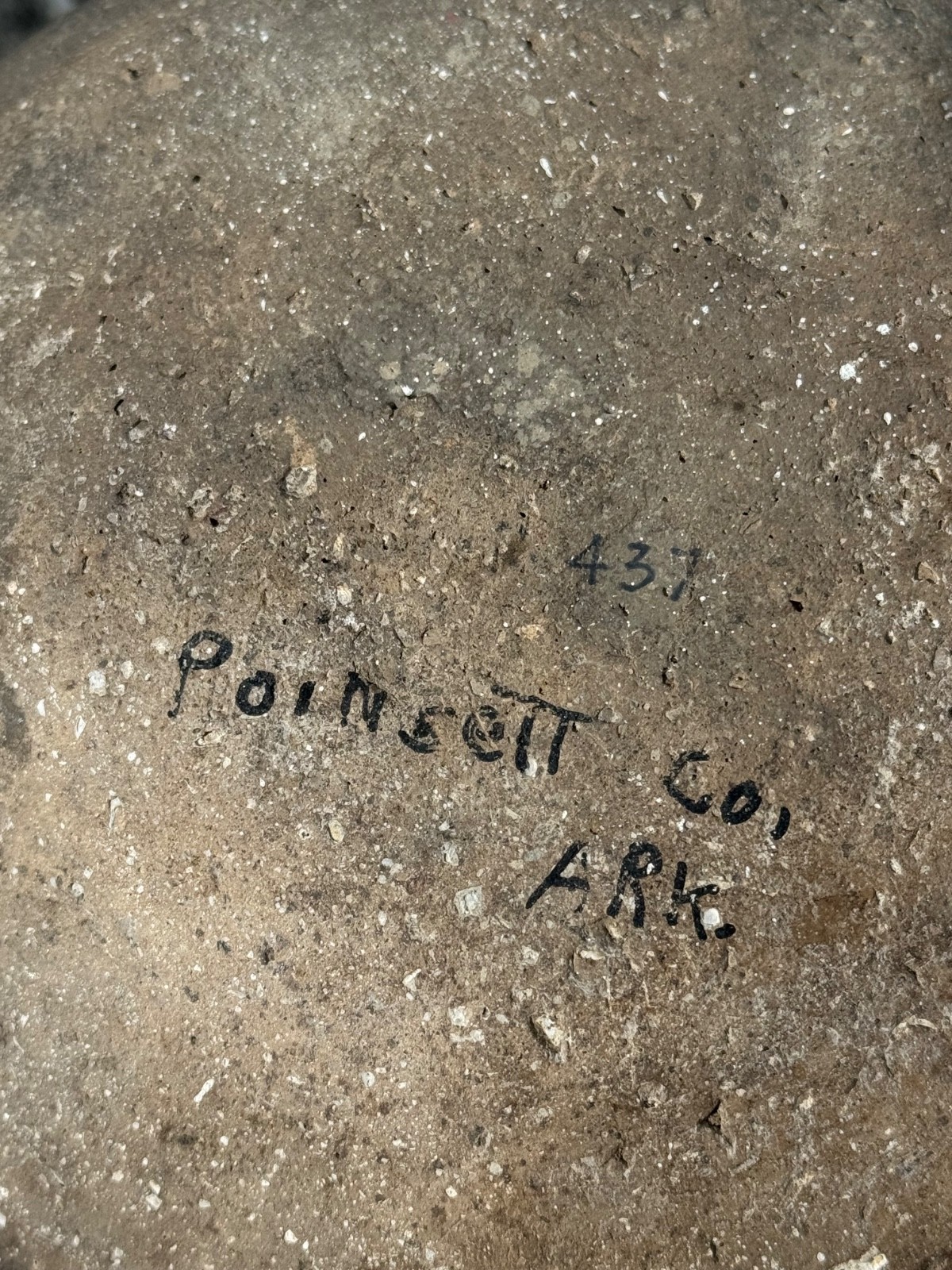 Ancient Native American Poinsett County Arkansas Authentic Pottery Bowl