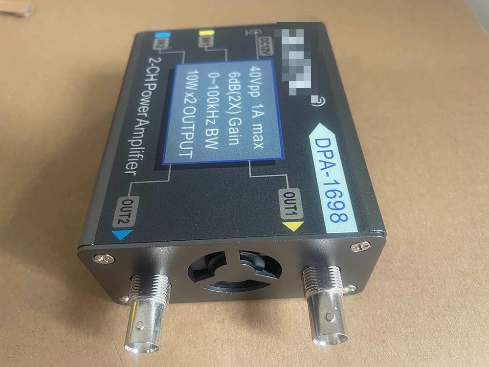 DPA-1698 40Vpp 2CH DC Power Amplifier for DDS Function Signal Generator