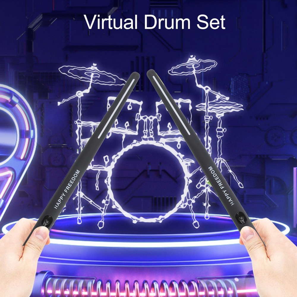 ˜Virtual Drum Kit Portable Virtual Reality Drum Set Electronic Drum Set