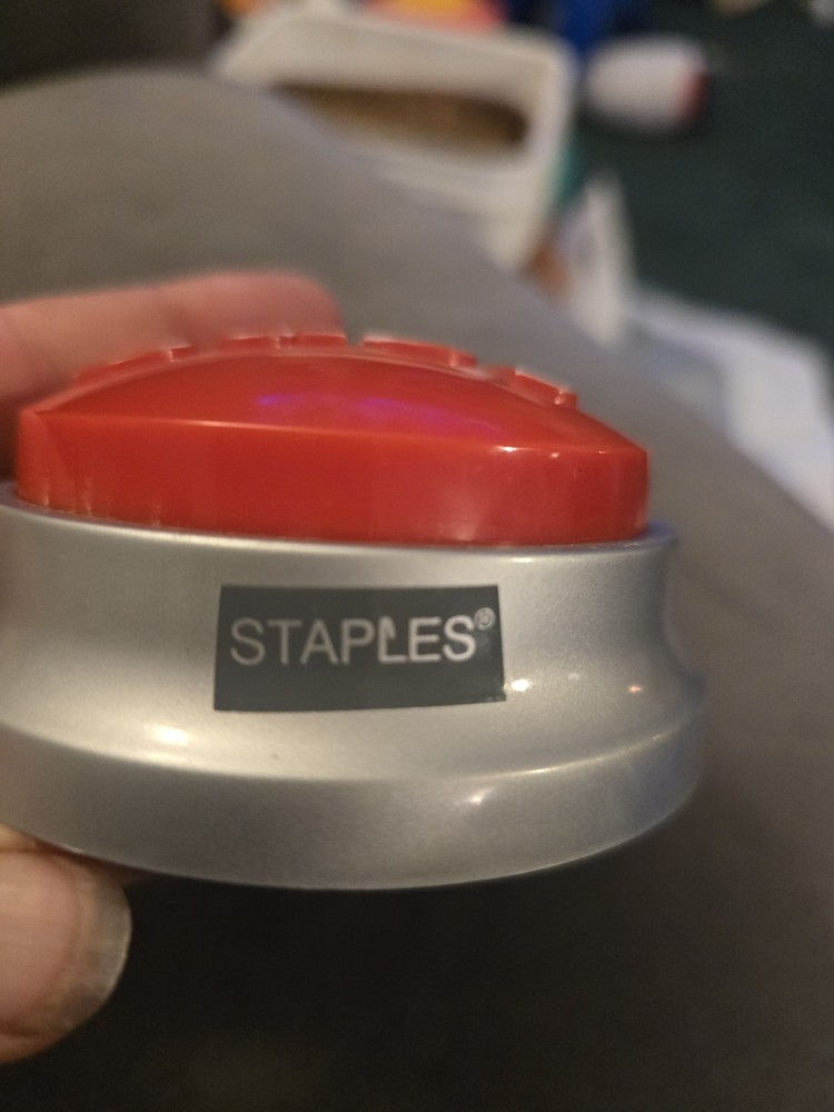 Staples “That was Easy” Red Button, tested & Works