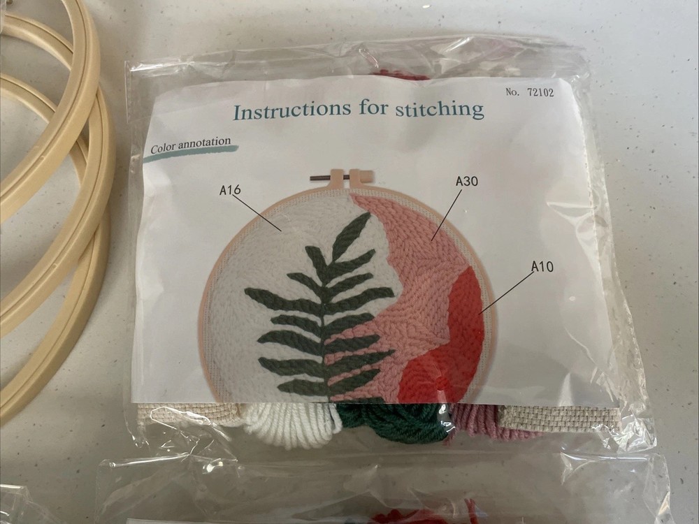 Punch Needle Kits (3) NEW