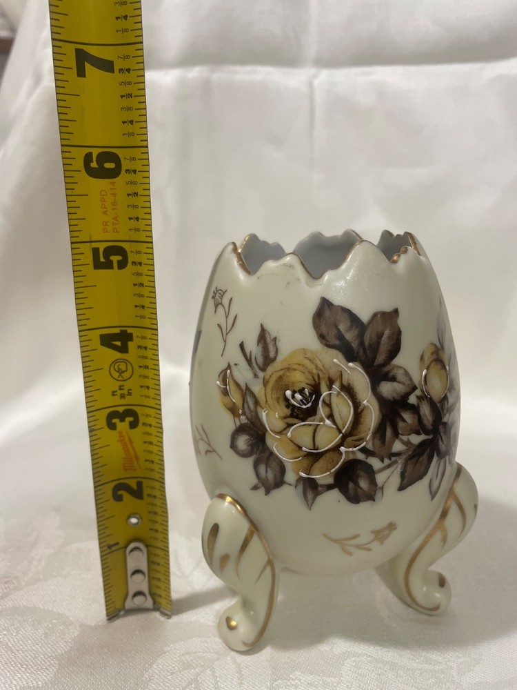 vinatge nacoware cracked egg vase
