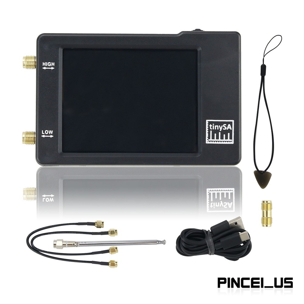 TinySA Handheld RF Spectrum Analyzer 2.8" Touch Screen Display Built-in Battery