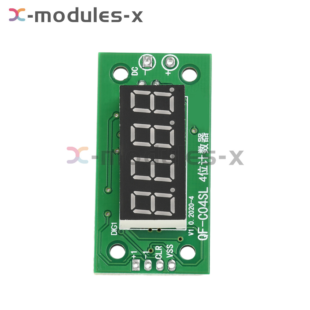 0.36" 4-Bit Digital Counter Module DC 4V-25V Low-Level Switching Counter Module