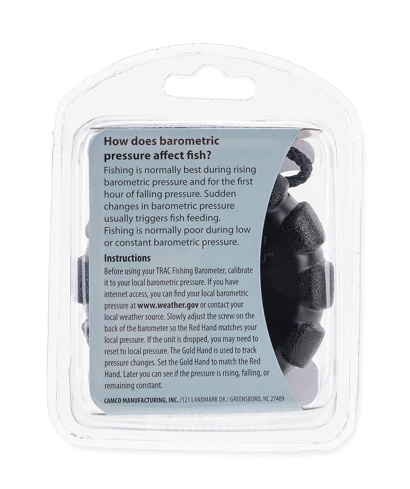 Fishing Barometer | Features an Adjustable Pressure Change Indicator with Refere