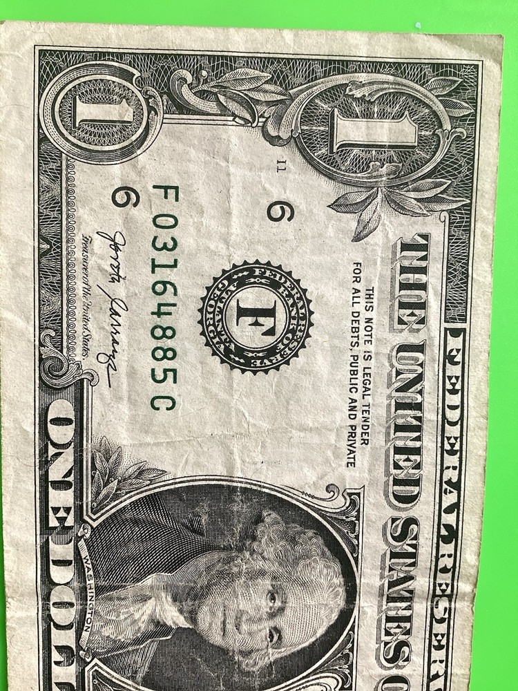 One Dollar 2017 A Inking Error.