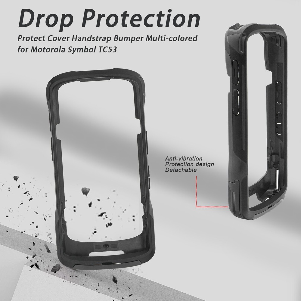 Protective Case Rugged Boot and Hand Strap for Zebra TC53 TC58 Scanners