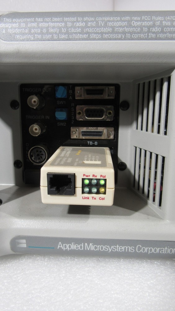 APPLIED MICROSYSTEMS 750-01600-01 EMULATOR W/ PM68302 PROBE MODULE