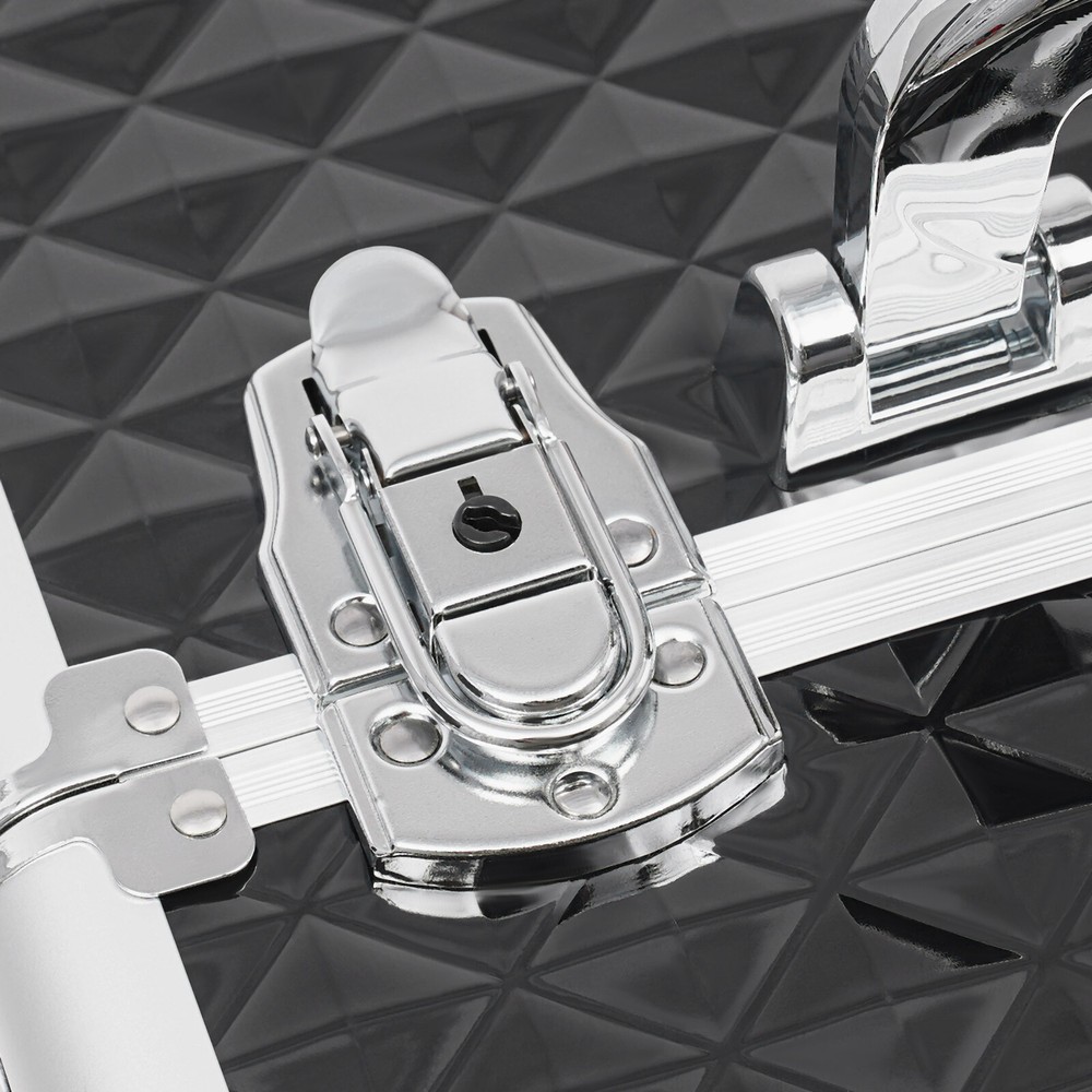 Professional Rolling Makeup Train Case, Multi-functional Cosmetic Trolley, Large