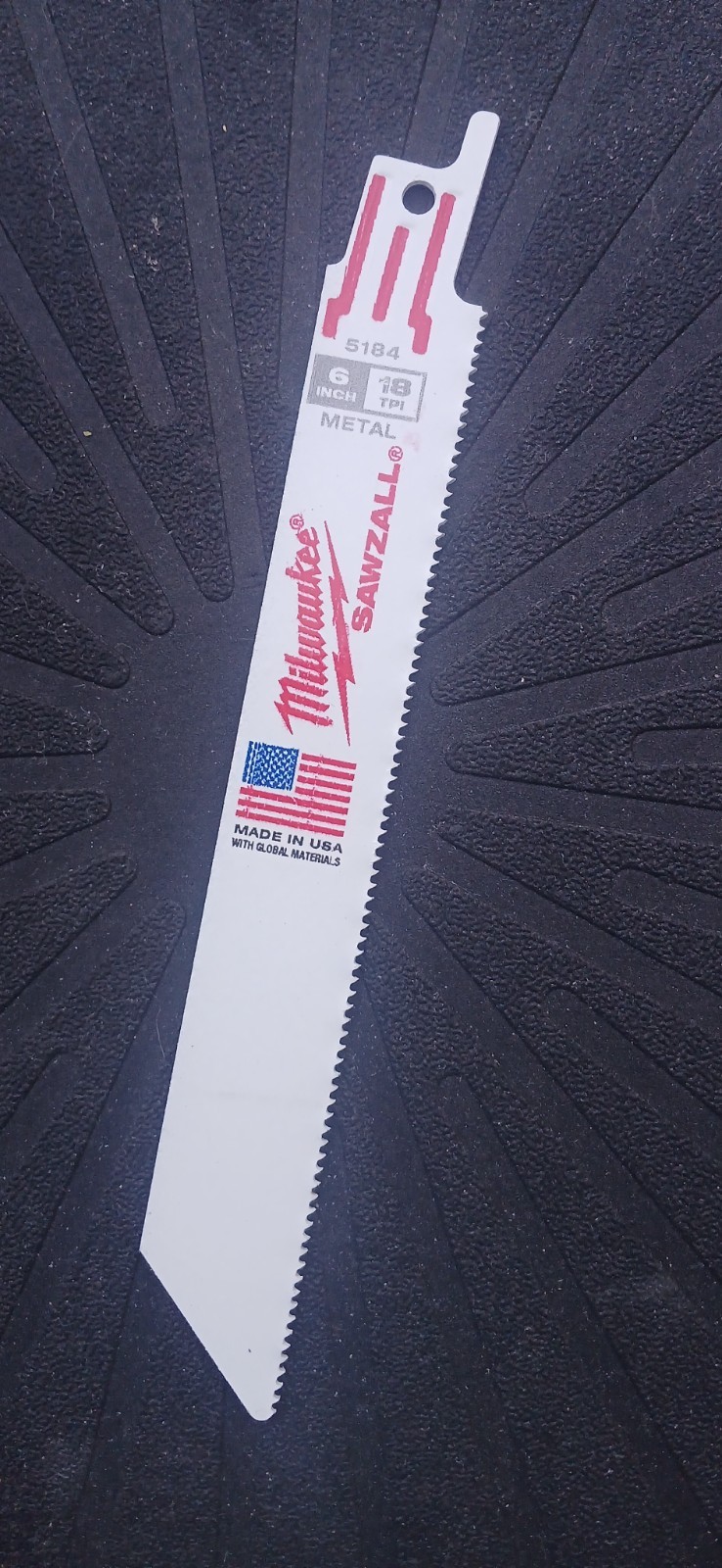 (5) BRAND NEW MILWAUKEE SAWZALL 6" INCH BLADES 18TPI MEDIUM METAL