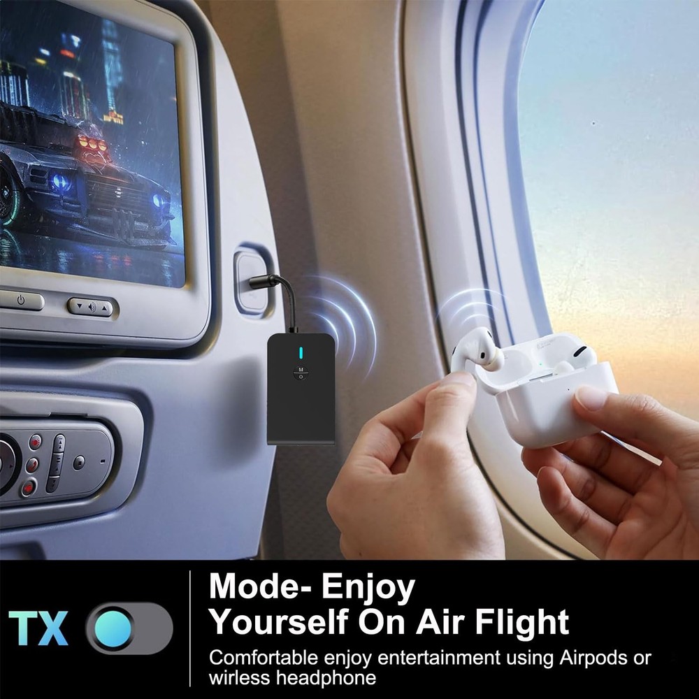 Bluetooth Transmitter for TV PC, 2 in 1 Bluetooth Audio Adapter Music Receive...