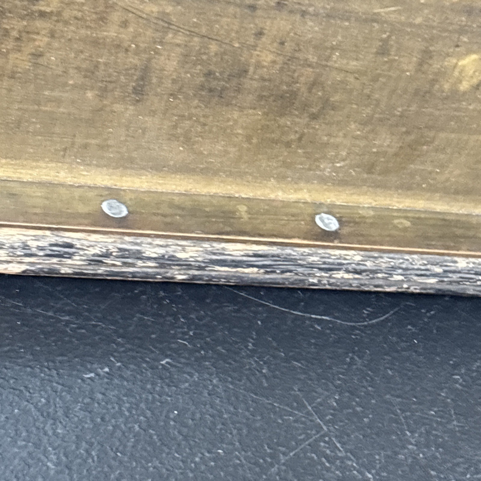 Letterpress Printer Block Type Galley Tray Brass And Wood 24”X 8”