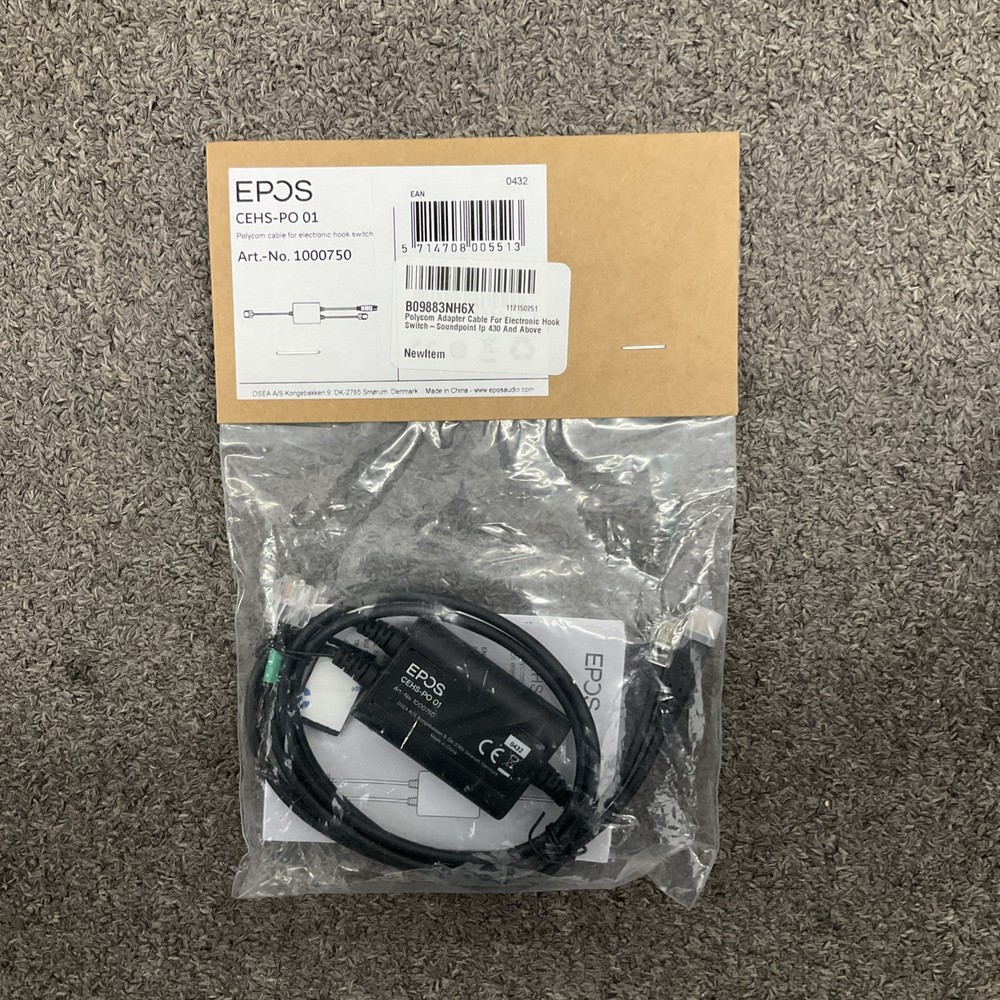 EPOS CEHS-PO01 Polycom Adapter Cable for Electronic Hook Switch