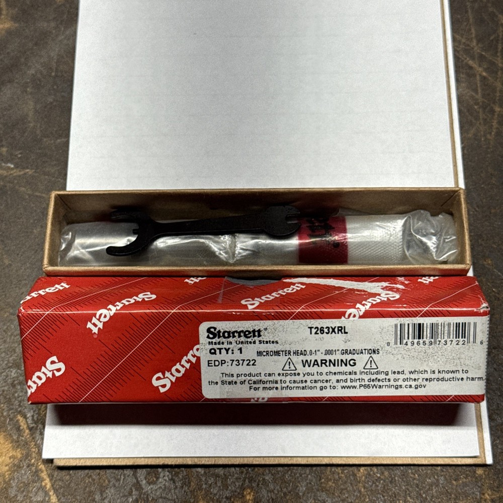 Starrett T263XRL Micrometer Head 0-2" Range,  .0001" Grad