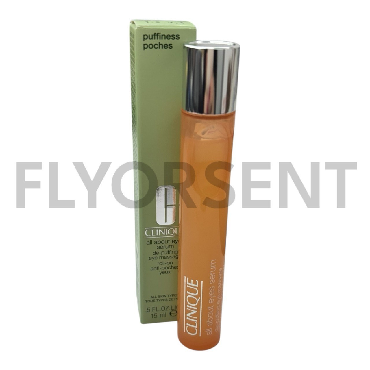 Clinique All About Eyes Serum De-Puffing Eye Massage Roll-On 15 ml / 0.5 oz NIB