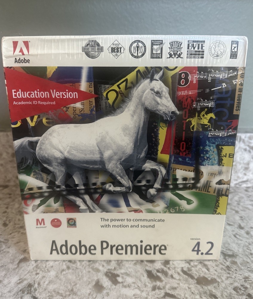 Adobe Premiere Version4.2 MacIntosh Software CD-ROM Sealed
