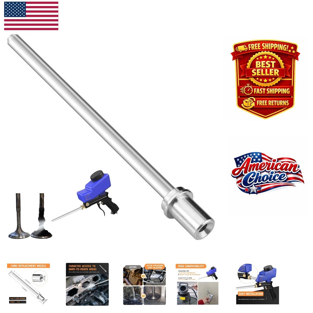 Precision Sand Blaster Extended Nozzle Kit for Le Lematec & Harbor Freight