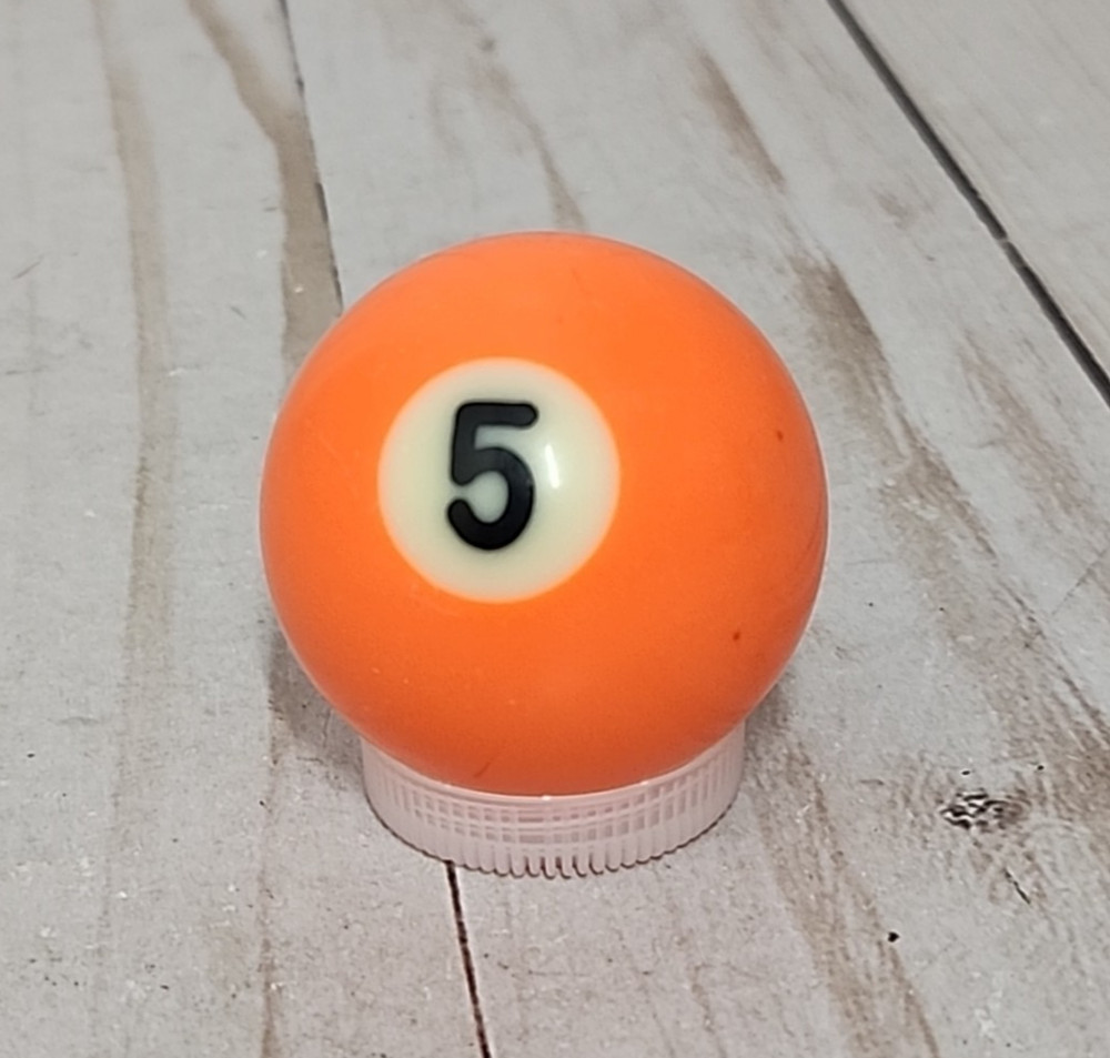 Mini Pool Billiard Ball 1.5" - Replacement Collectible - SOLID ORANGE #5