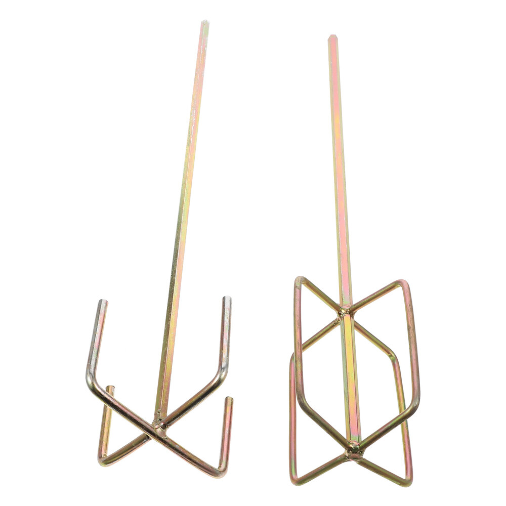 2pcs Practical Paint and Mud Mixer Hexagonal Head Mud Mixer Drill Tools