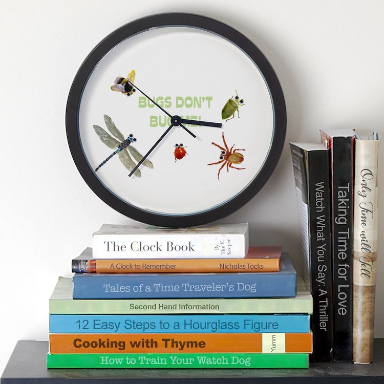 CafePress Cute Bugs 10" Wall Clock (159238109)