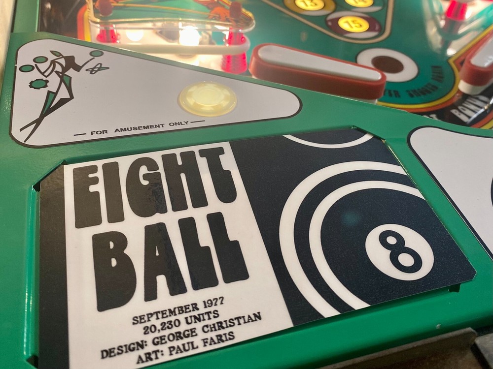 Bally Eight Ball Apron Cards