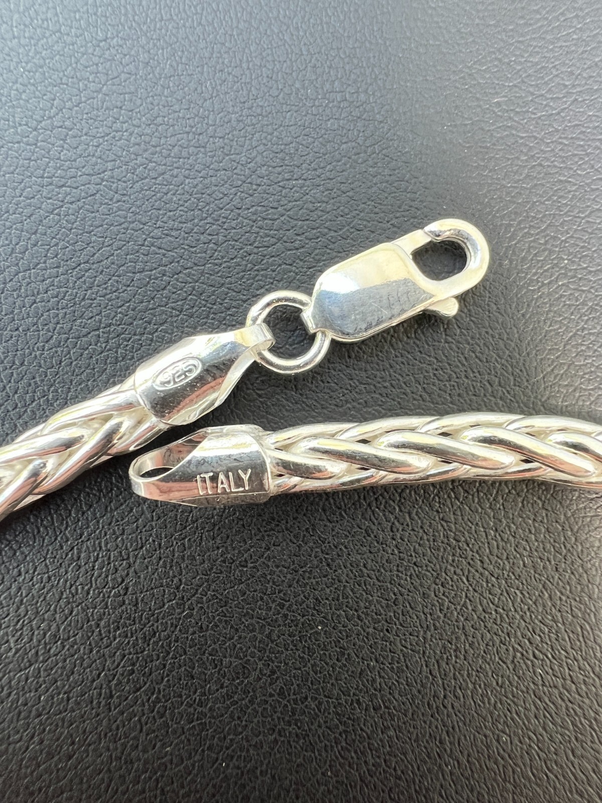 Real Solid 925 Sterling Silver Spiga Rope Wheat Chain Necklace 2-5mm 16-30"