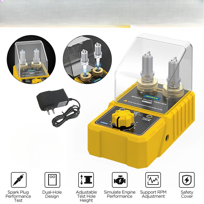 Car Spark Plug Tester adjustable height dual hole detector ignition pluganalyzer