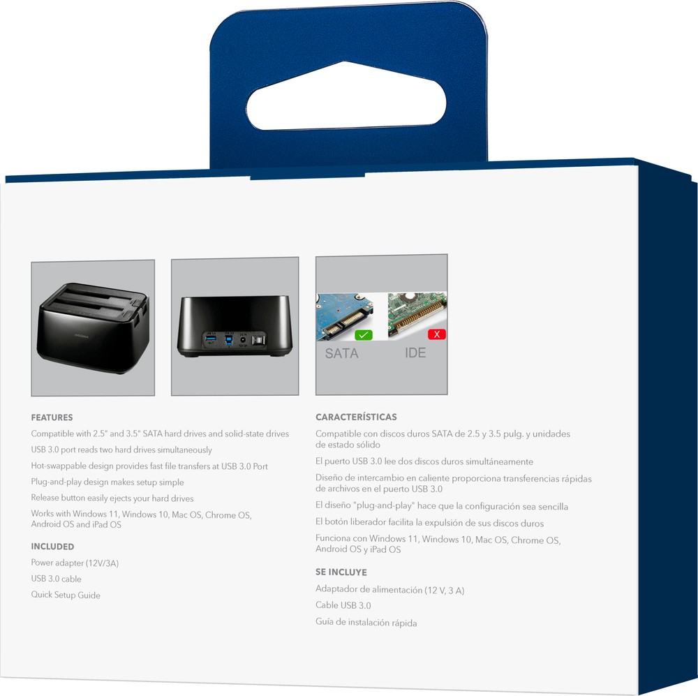 Insignia- 2-Bay HDD docking station