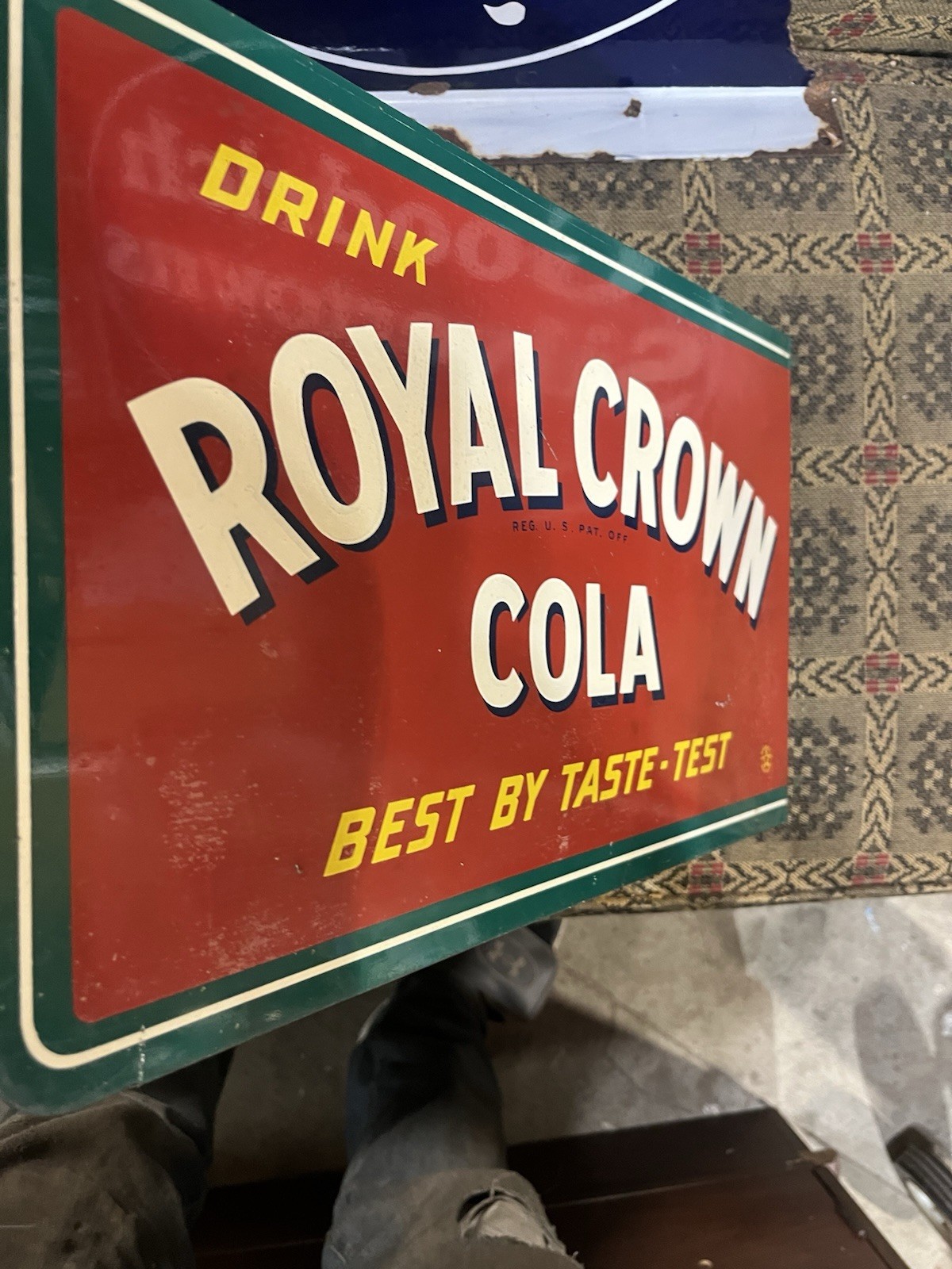 Royal Crown Cola flange sign