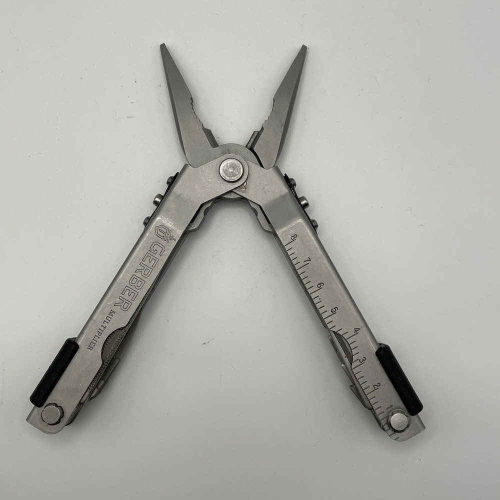 USGI Gerber Multi-Plier Multi-Lock Pocket Knife Bluntnose MP 600 Stainless EUC