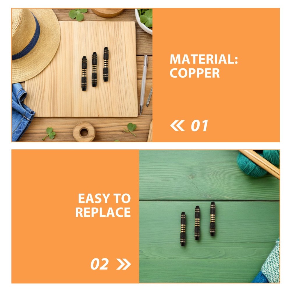 3 Pcs Dart Replacement Rod Stem with Threaded Lightweight Shafts