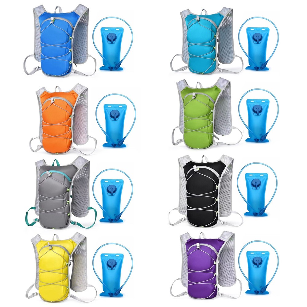 Men Cycling Small Bag Reflective Strips Backpack Buckles Sports Multi-Function