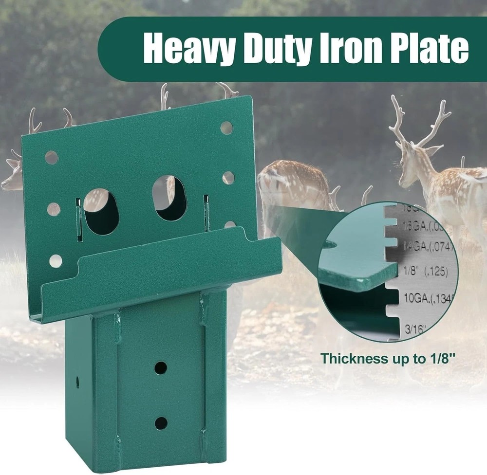 Deer Stand Brackets 4x4, Heavy Duty Elevator Bracket with Powder Coated for D...