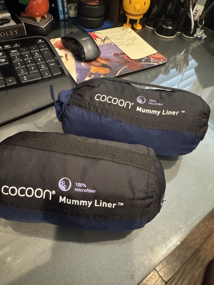 Cocoon Mummy liner 100percent Microfiber Blue