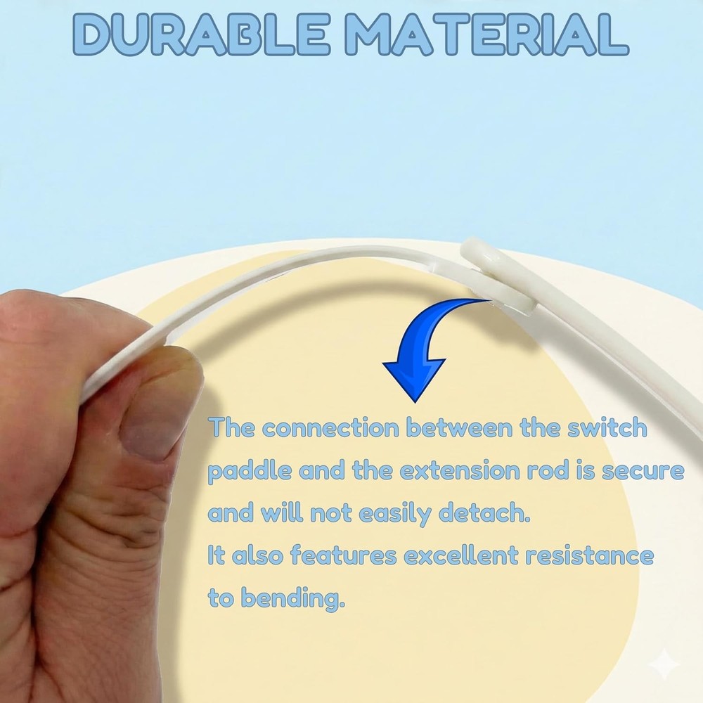 2-Pack Light Switch Extender with Wide, Easy-Grip Handle, Wall Toggle Switch Ext