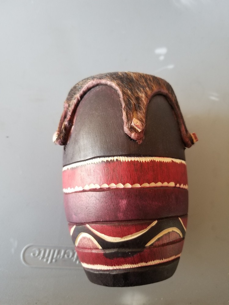 HANDMADE TANZINIAN ESWATINI MINI  DRUM 4"