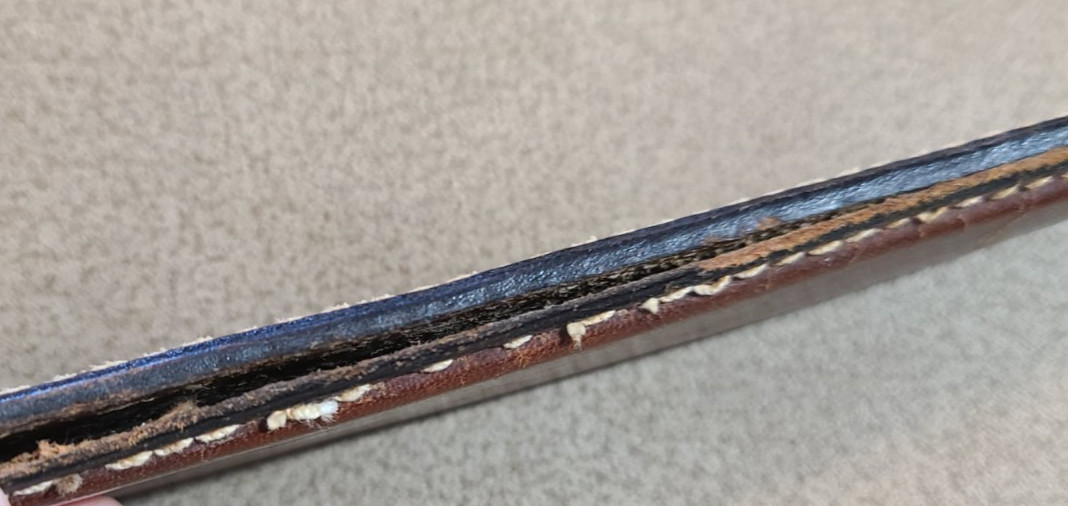 Vintage Scorpion Blade Antique Mexican Knife With Bull Horn Handle Circa 1890's