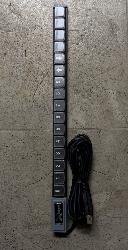 X-keys USB Stick Keys Programmable Keyboard 16 Key