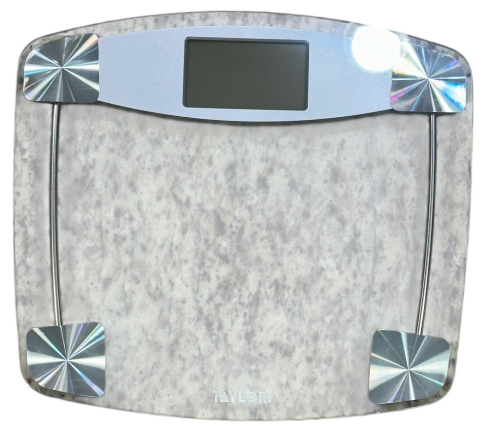 Taylor Clear Glass Digital Bath Scale Model #7604