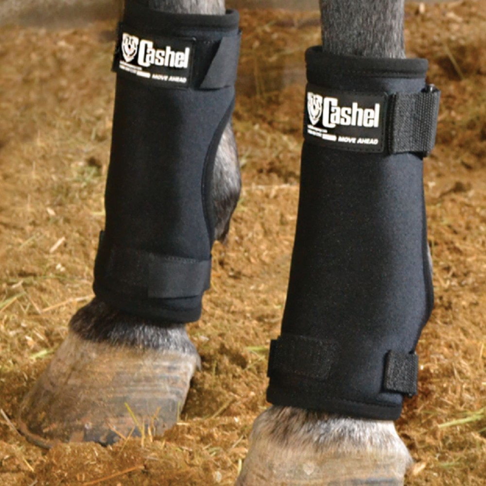 Cashel Equestrian Stall Sore Boot, Black (Regular)