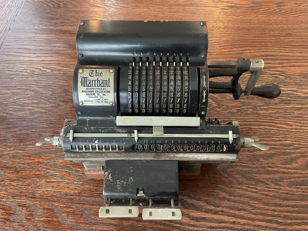 Antique 1916 Marchant Adding Calculating Machine