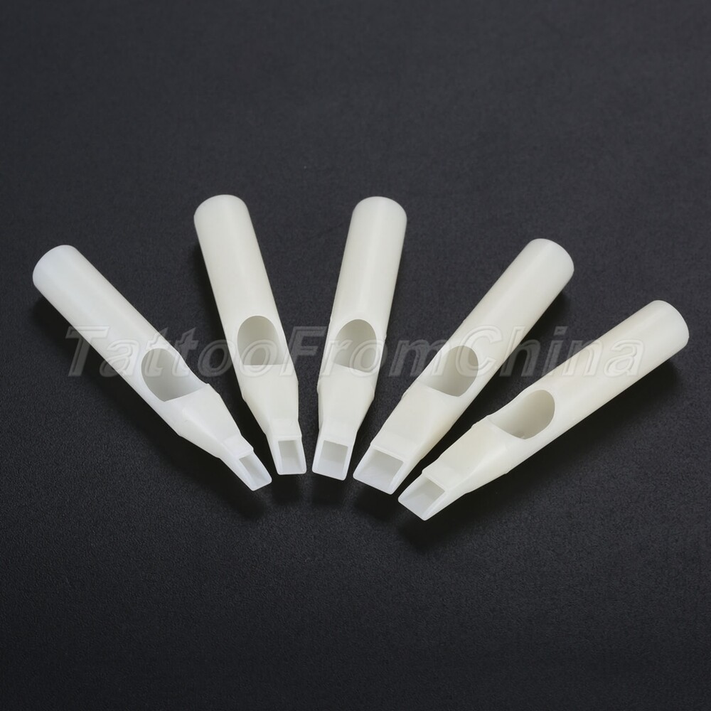 50pc Tattoo Disposable Tips Single Use Tattoo Machine Gun Nozzle Tip Needle Tube