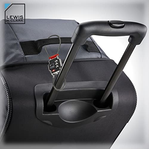 Triple Security Lock - Resettable Combination Lock, 3-Dial, TSA 1 Pack Black