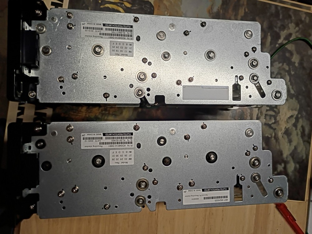 3 Fujitsu recycling Stacker Module Dual Drum kd04014 d001
