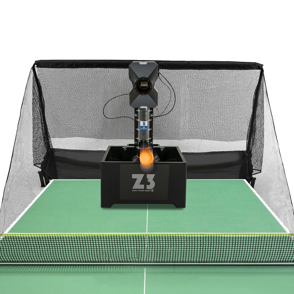 AUTOMATIC TRAINING TABLE TENNIS PING PONG BALL PITCHING MACHINE W/ 100*BALLS+NET