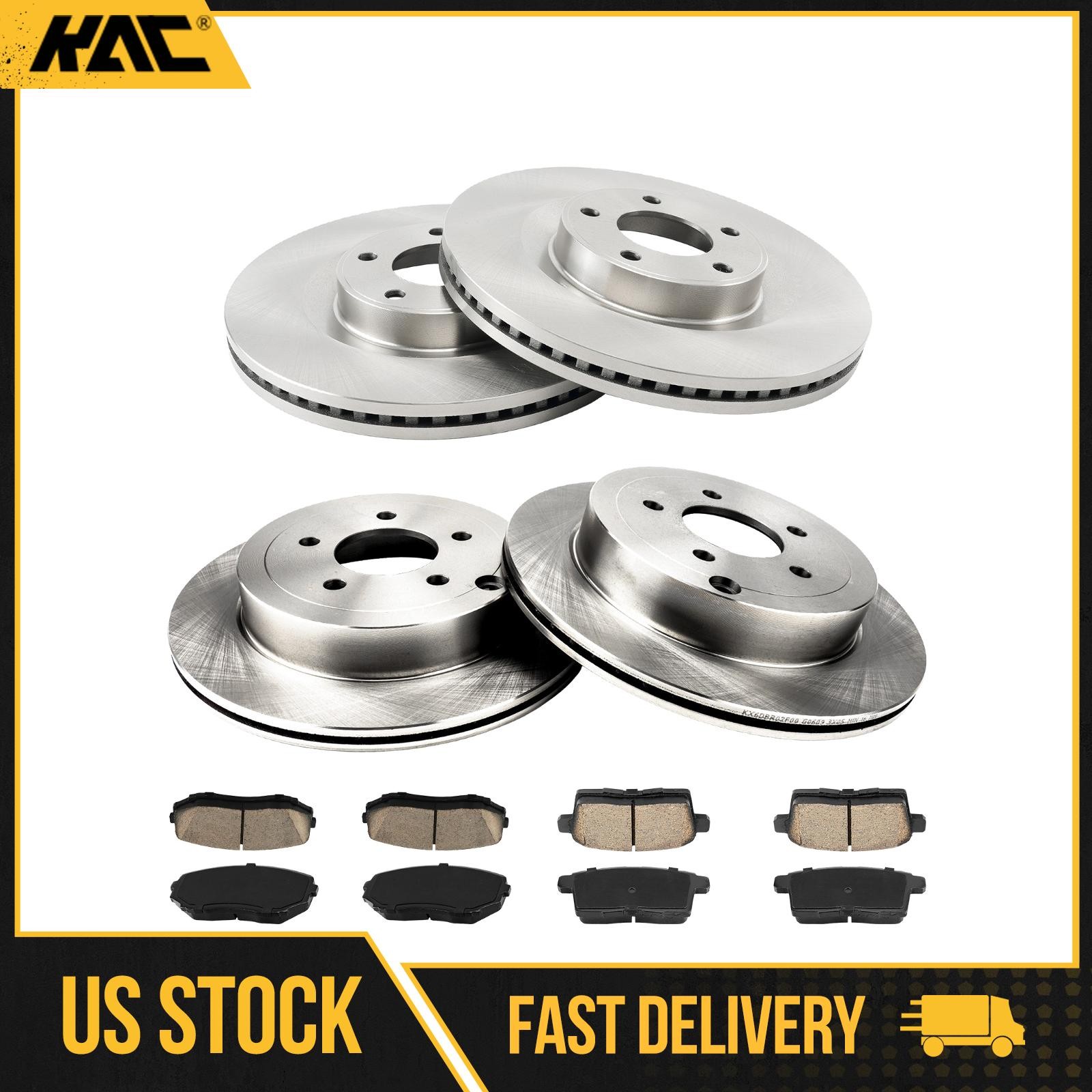 Fit For 2007-2009 Ford Edge V6 3.5L Brake Rotor Pads Kit Front and Rear 54154