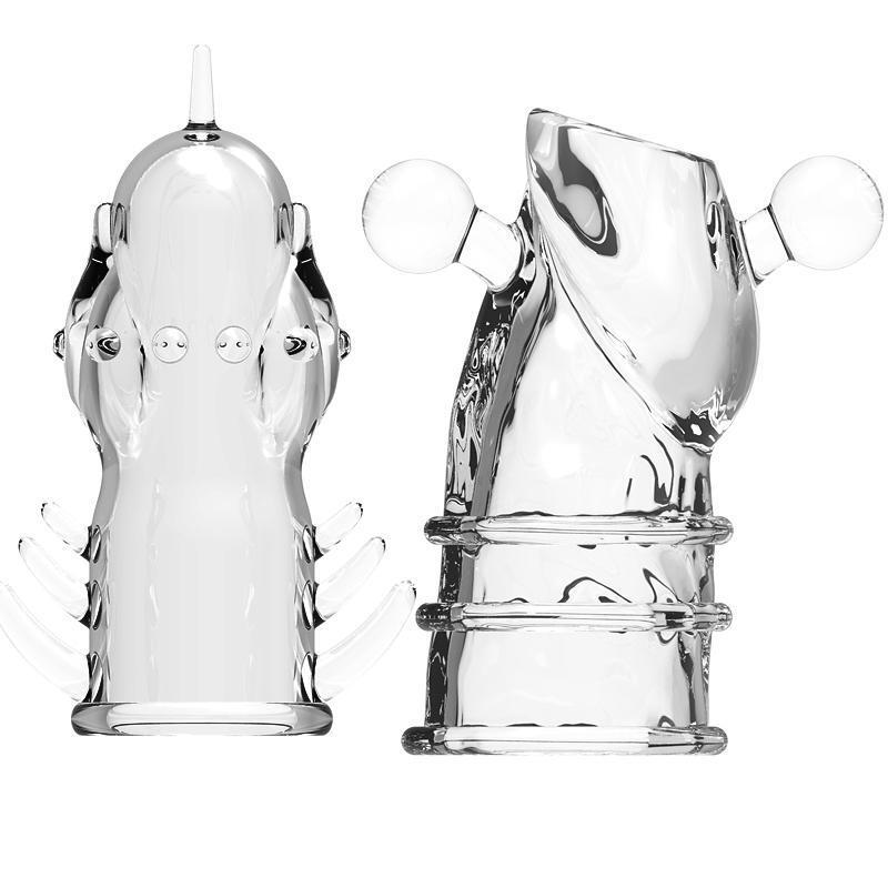 Penis-Extender-Enlarger-Sleeve-Reusable-Glans-Condom-Delay-Ejaculation-for-Men
