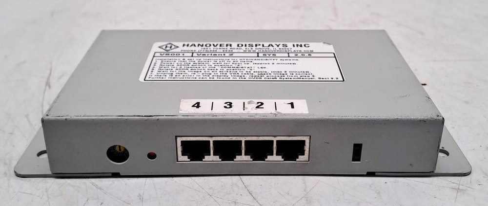 HANOVER DISPLAYS VS001 VIDEO DISTRIBUTION UNIT