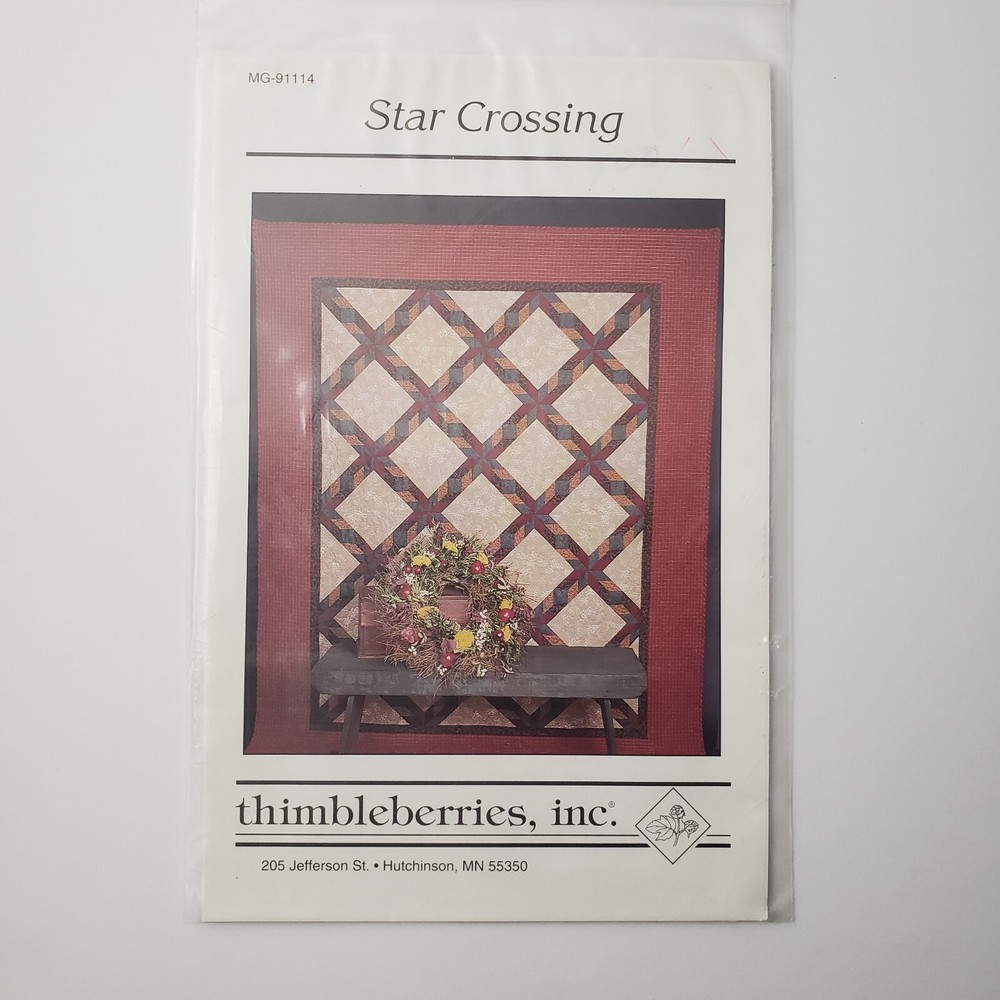 Thimbleberries Star Crossing MG-91114 Quilt Pattern 80"x98" Pieced