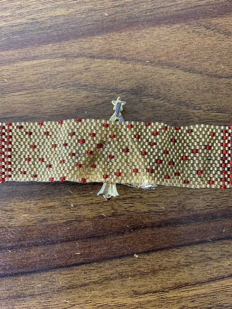 Handmade Timeless Beaded Tree Christmas Bracelet